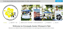 Tablet Screenshot of coronadojuniorwomans.org